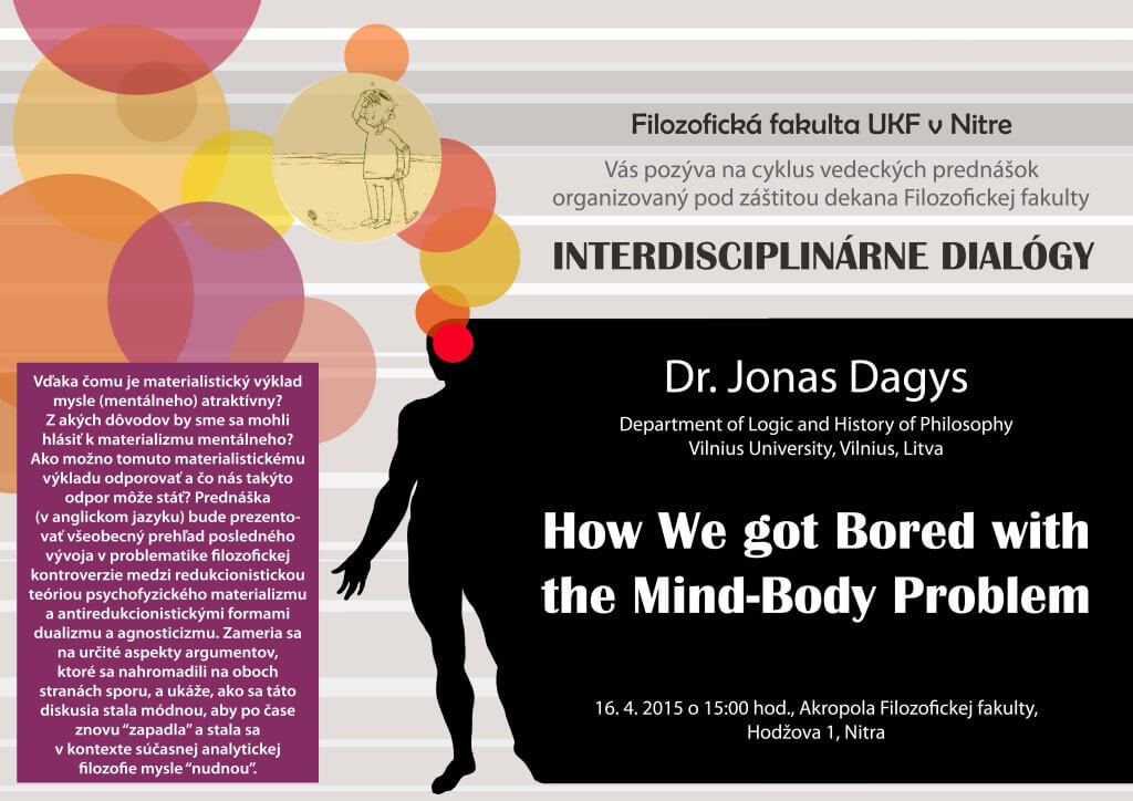 Interdisciplinárne dialógy: Dr. Jonas Dagys