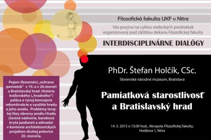 Interdisciplinárne dialógy: PhDr. Štefan Holčík, CSc.