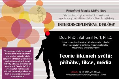 Interdisciplinárne dialógy: Doc. PhDr. Bohumil Fořt, PhD.