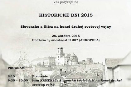 Historické dni 2015