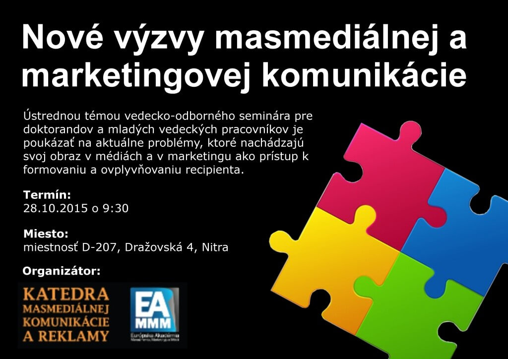 Nové výzvy masmediálnej a marketingovej komunikácie