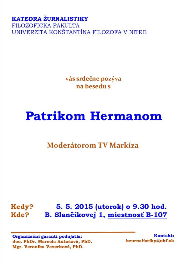 Beseda s Patrikom Hermanom