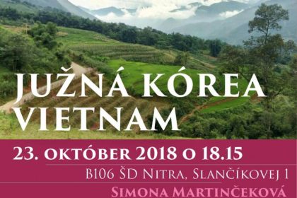 Cyklus cestovateľských večerov – Simona Martinčeková – Južná Kórea, Vietnam