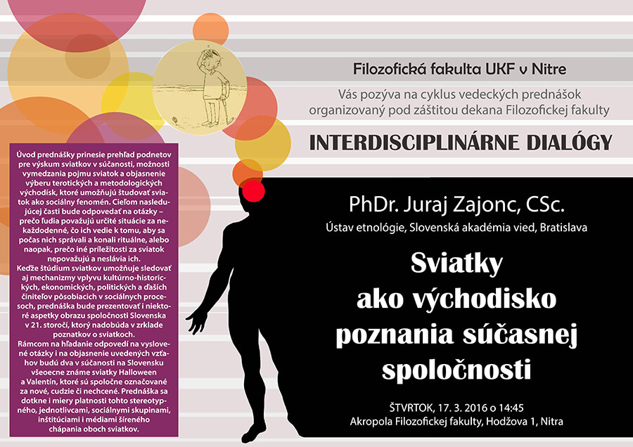 Interdisciplinárne dialógy: PhDr. Juraj Zajonc, CSc.