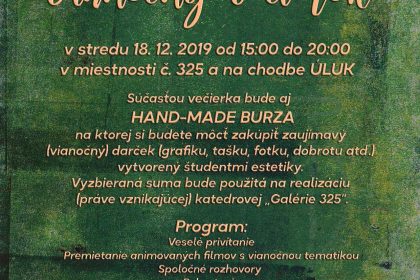 Vianočná hand-made burza ÚLUK FF UKF