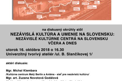 Nezávislé kultúrne centrá na Slovensku včera a dnes