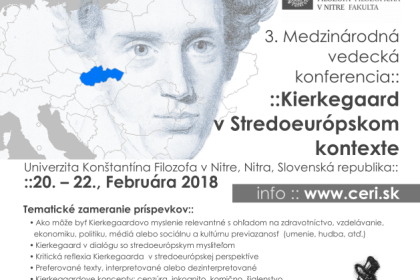 3rd. International Scientific Conference Kierkegaard in a Central European Context