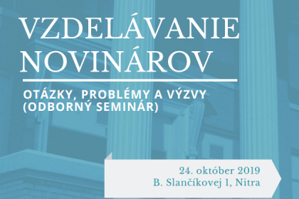 Vzdelávanie novinárov