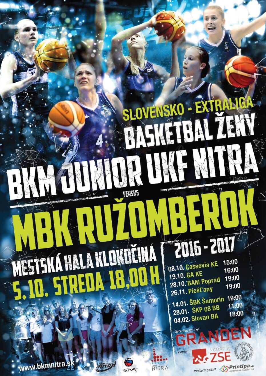 BKM Junior UKF Nitra vs. MBK Ružomberok