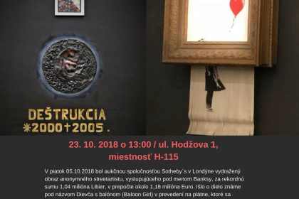 Rudolf Dička a skartovany Banksy, prednáša Mgr. Miroslav Haľák, PhD.