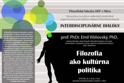 Interdisciplinárne dialógy: prof. PhDr. Emil Višňovský, PhD.