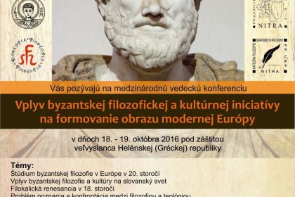 Vplyv byzantskej filozofickej a kultúrnej iniciatívy na formovanie obrazu modernej Európy