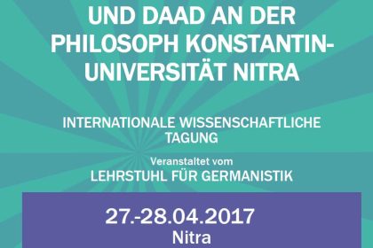 Synergie – 25 rokov germanistiky a DAAD na FF UKF v Nitre