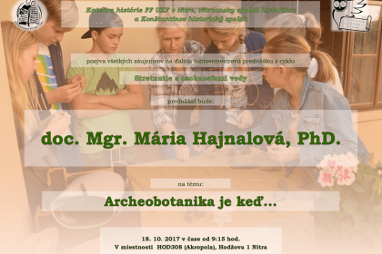 Stretnutie s osobnosťami vedy: doc. Mgr. Mária Hajnalová, PhD.