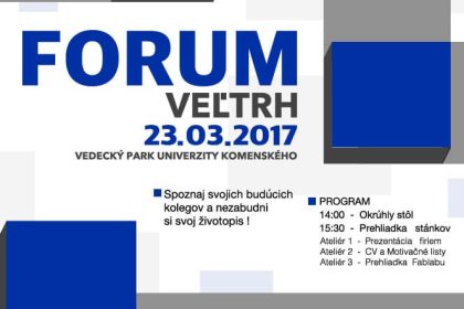 Pracovný veľtrh Študenti – Podniky – Univerzity 2017