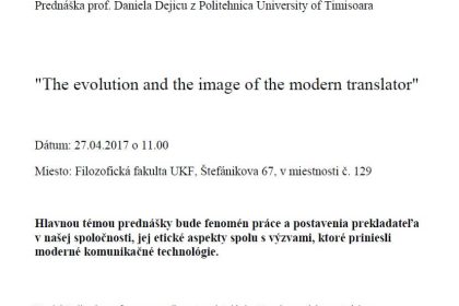 The evolution and the image of the modern translator