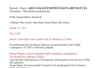 Ako sa kalí existenciálna revolúcia