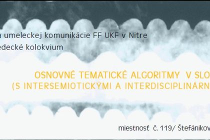 Osnovné tematické algoritmy v slovesnom umení