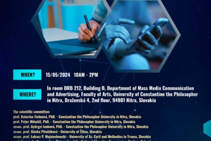 Medzinárodný vedecký seminár: Media – Creativity – Digital text