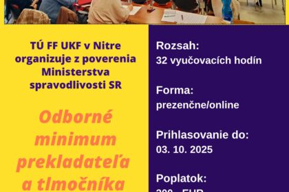 Odborné minimum prekladateľa a tlmočníka