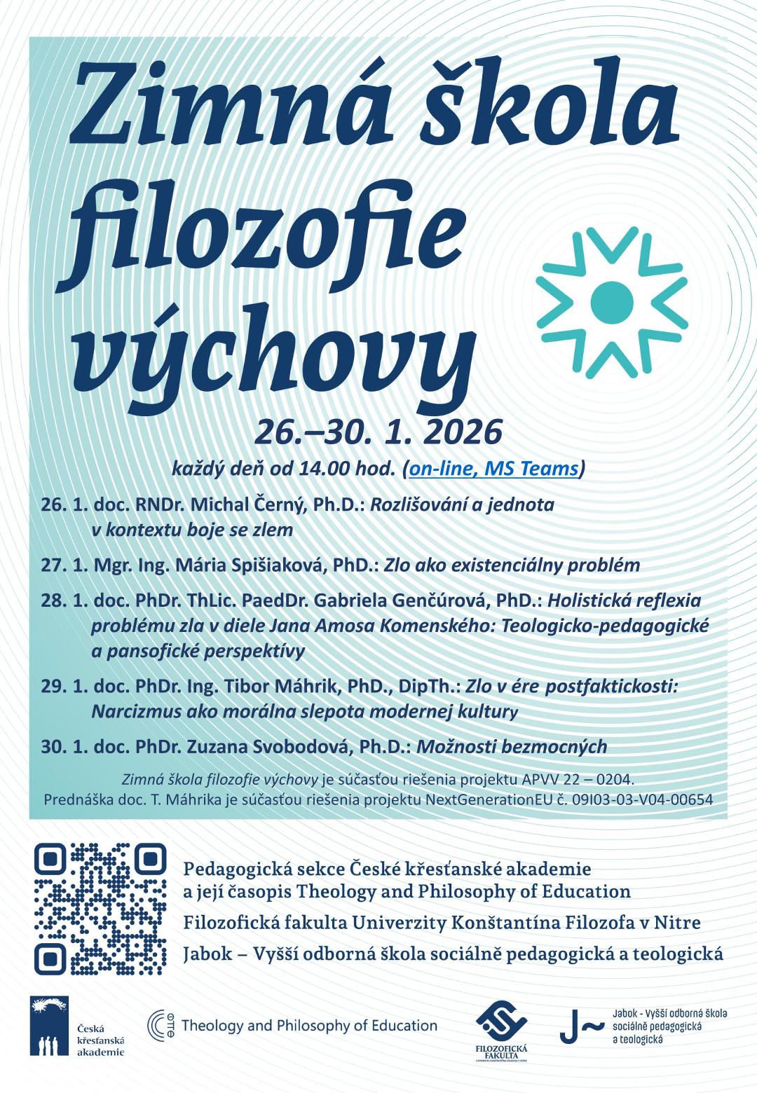 Zimná škola filozofie výchovy