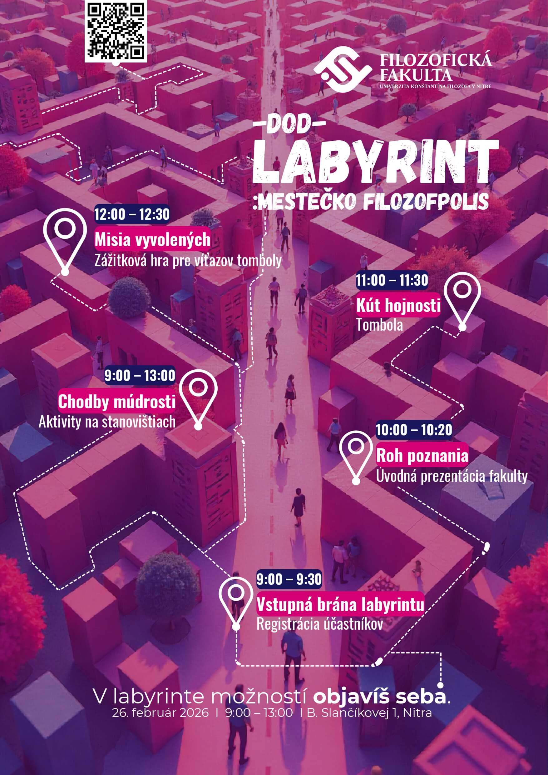 Deň otvorených dverí: Labyrint Mestečka Filozofpolis sa vracia!