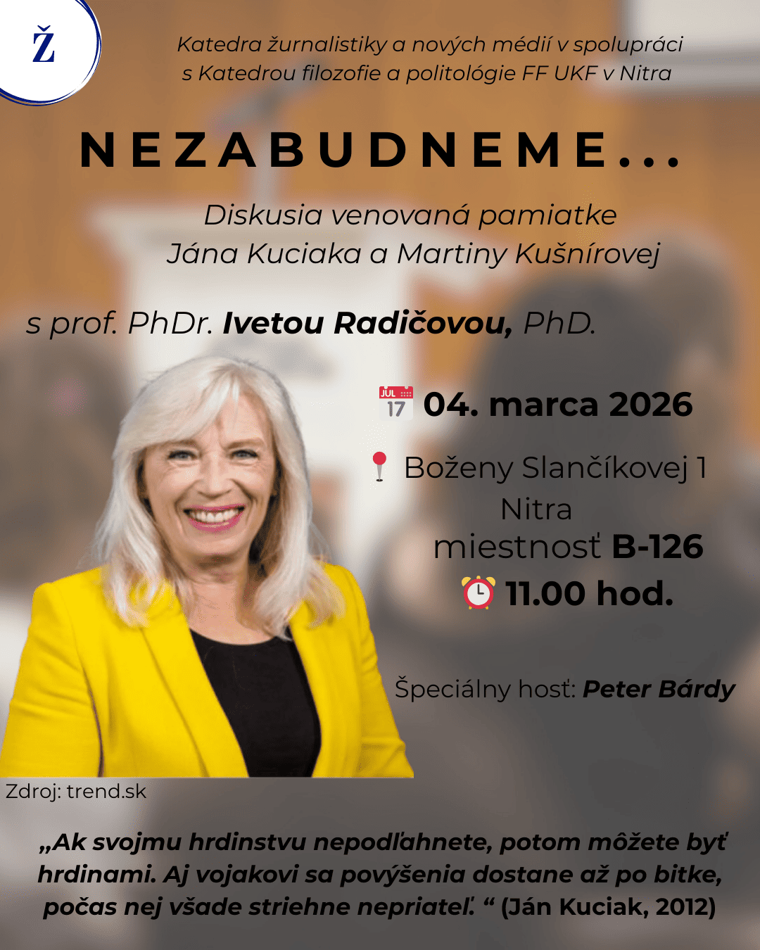 Diskusia s Ivetou Radičovou a Petrom Bárdym