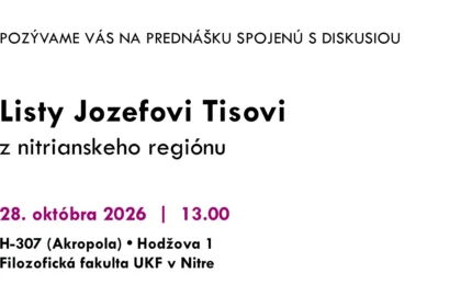 Listy Jozefovi Tisovi z nitrianskeho regiónu